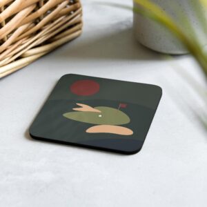 Serene Greens - Cork-back coaster