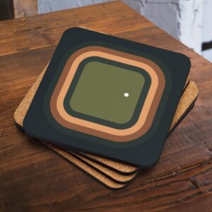 Eagle Try Echoes no.1 - Cork-back coaster