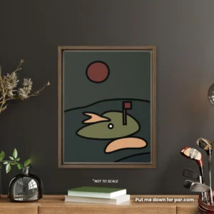 Serene Greens, outlined, framed preview